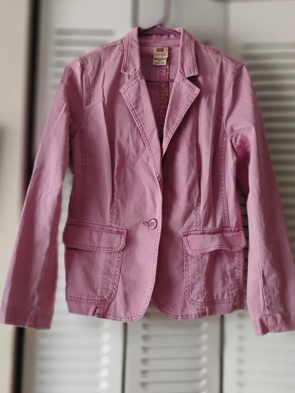 St. John's Bay Light Pink Cotton Blazer
